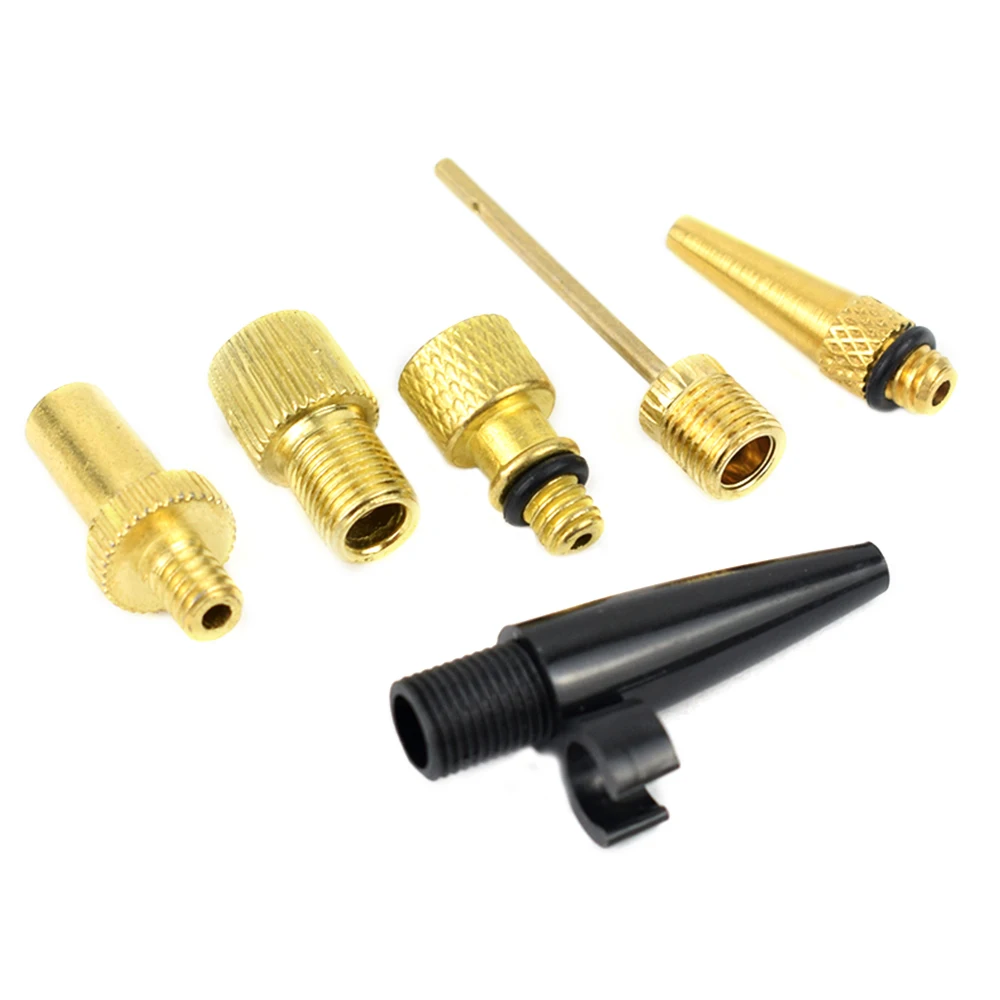 6pcs Bicycle Valve Adapters Set Inflator Pump Nozzle Kit Air Hose Tire Inflatable Tube Needle Bike Pump Accessories Outdoor
6pcs Bicycle Valve Adapters Set Inflator Pump Nozzle Kit Air Hose Tire Inflatable Tube Needle Bike Pump Accessories Outdoor