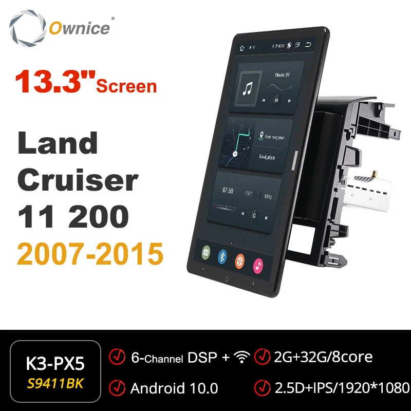 Ownice for Toyota Land Cruiser 11 200 2007 2008 2009 2010 2011 2012 2013 2014 2015 Auto Android Multimedia Radio Multimedia GPS
Ownice for Toyota Land Cruiser 11 200 2007 2008 2009 2010 2011 2012 2013 2014 2015 Auto Android Multimedia Radio Multimedia GPS