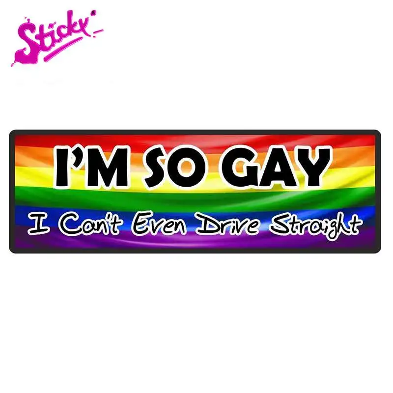 Im Gay Rainbow Decal Bumper Trunk Warning Plaques & Signs Car Sticker Decal Decor Waterproof Motorcycle Off-road Laptop PVC
Im Gay Rainbow Decal Bumper Trunk Warning Plaques & Signs Car Sticker Decal Decor Waterproof Motorcycle Off-road Laptop PVC