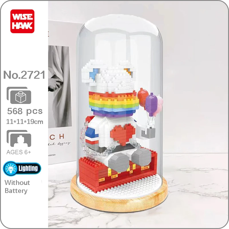 Конструктор WS 2721, воздушный шар, сердце, Радужный медведь, космос, астронавт, Космический человек, светодиодный дисплей светильник мини-Алма...
Конструктор WS 2721, воздушный шар, сердце, Радужный медведь, космос, астронавт, Космический человек, светодиодный дисплей светильник мини-Алма...
