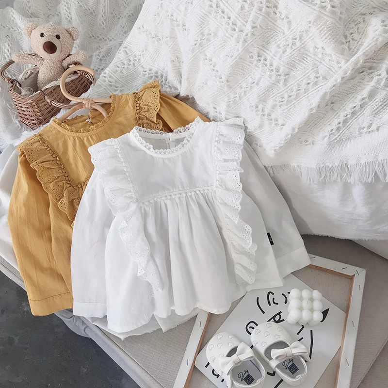 100% Cotton Girl's Ruffled Long-Sleeved Blouse 2021 Autumn New Baby Girl Casual Loose Shirts Kids Tops Children's Clothes WTB48
100% Cotton Girl's Ruffled Long-Sleeved Blouse 2021 Autumn New Baby Girl Casual Loose Shirts Kids Tops Children's Clothes WTB48