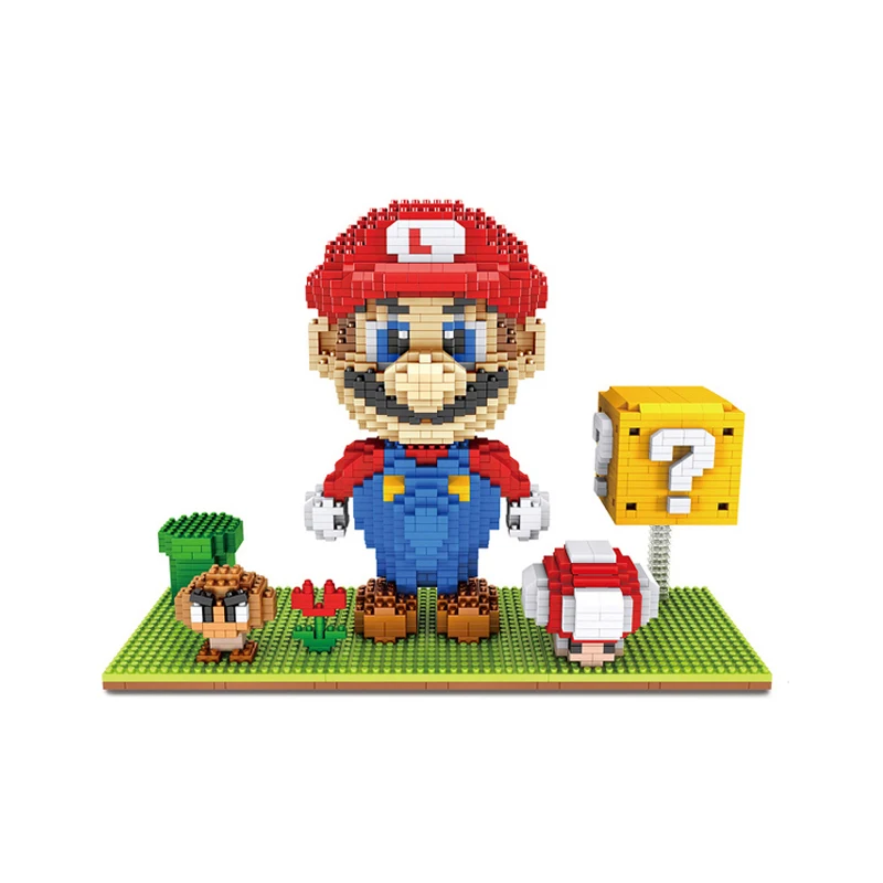 HC 1030 Game Super MarioING Goomba Coin Flower 3D Model Building Blocks Kit Diamond DIY Mini Magic Bricks Toys for Kid Children
HC 1030 Game Super MarioING Goomba Coin Flower 3D Model Building Blocks Kit Diamond DIY Mini Magic Bricks Toys for Kid Children