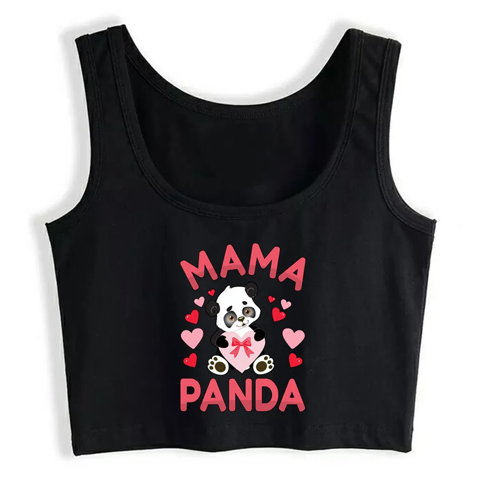 Crop Top Female Mama Panda Valentines Day Love Heart Gift Casual White Custom Tops Women
Crop Top Female Mama Panda Valentines Day Love Heart Gift Casual White Custom Tops Women
