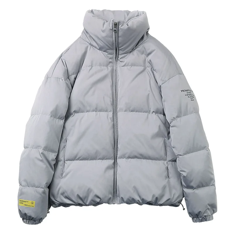Новая мужская куртка Толстая теплая зимняя повседневная однотонная парка пальто