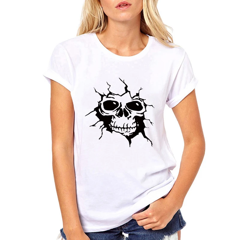 Womens T shirt Cartoon Skull Printed Fashion Female Tee Tshirt Basic White T Shirts Summer 90s Top O-Neck Ladies T-shirt 2021
Womens T shirt Cartoon Skull Printed Fashion Female Tee Tshirt Basic White T Shirts Summer 90s Top O-Neck Ladies T-shirt 2021