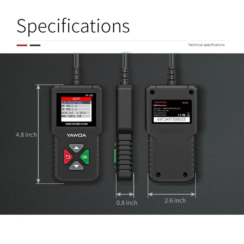 Car Diagnostic Scanner Automotive Engine Fault Code Reader Vehicle Scan Tool A5KD
Car Diagnostic Scanner Automotive Engine Fault Code Reader Vehicle Scan Tool A5KD