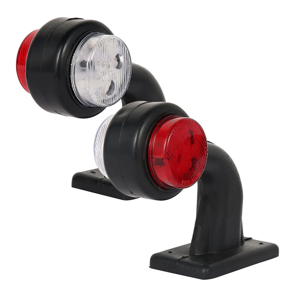 2PCS LED Side Marker Lights Elbow Rubber Outline Rear For Trailer Truck Lorry 12V Waterproof shockproof
2PCS LED Side Marker Lights Elbow Rubber Outline Rear For Trailer Truck Lorry 12V Waterproof shockproof