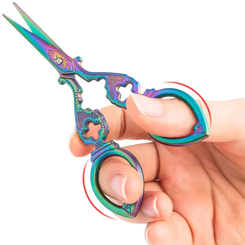Jiwuo Vintage Scissors Grass and Flower Design Sharp Tip Sewing Scissors for Embroidery Hand Sewing Craft Cutting Shears
Jiwuo Vintage Scissors Grass and Flower Design Sharp Tip Sewing Scissors for Embroidery Hand Sewing Craft Cutting Shears