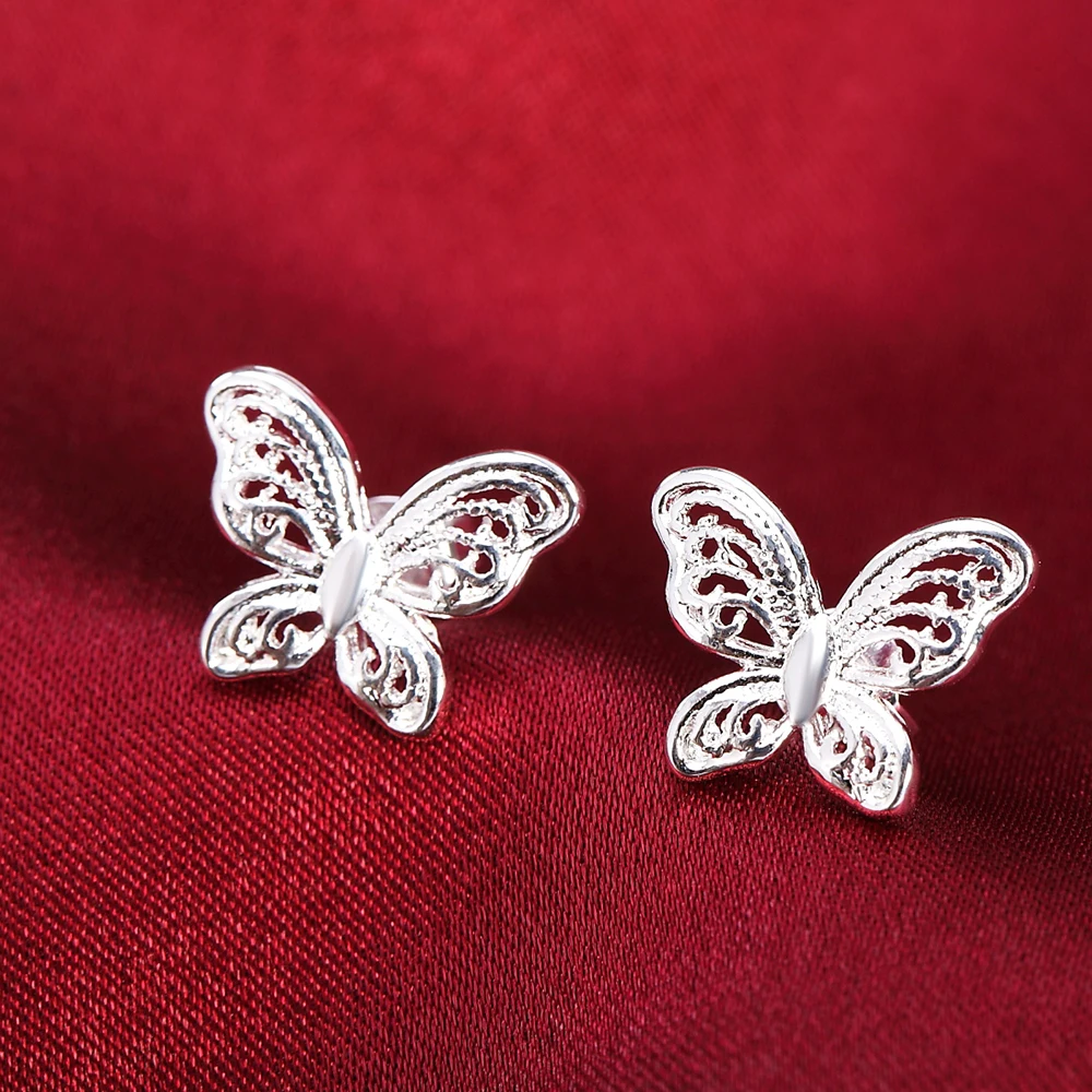 925 Sterling Silver Pendant Butterfly Earrings Ladies Retro Simple Party Birthday Gift Wedding Fashion Jewelry
925 Sterling Silver Pendant Butterfly Earrings Ladies Retro Simple Party Birthday Gift Wedding Fashion Jewelry