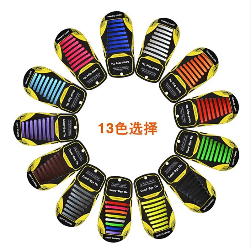 Hot new 12 Pcs/Lot 13 color one size NEW Elastic Silicone Shoelaces No-Tie Silicone Shoelaces for All Sneaker Creative Shoe Lace
Hot new 12 Pcs/Lot 13 color one size NEW Elastic Silicone Shoelaces No-Tie Silicone Shoelaces for All Sneaker Creative Shoe Lace