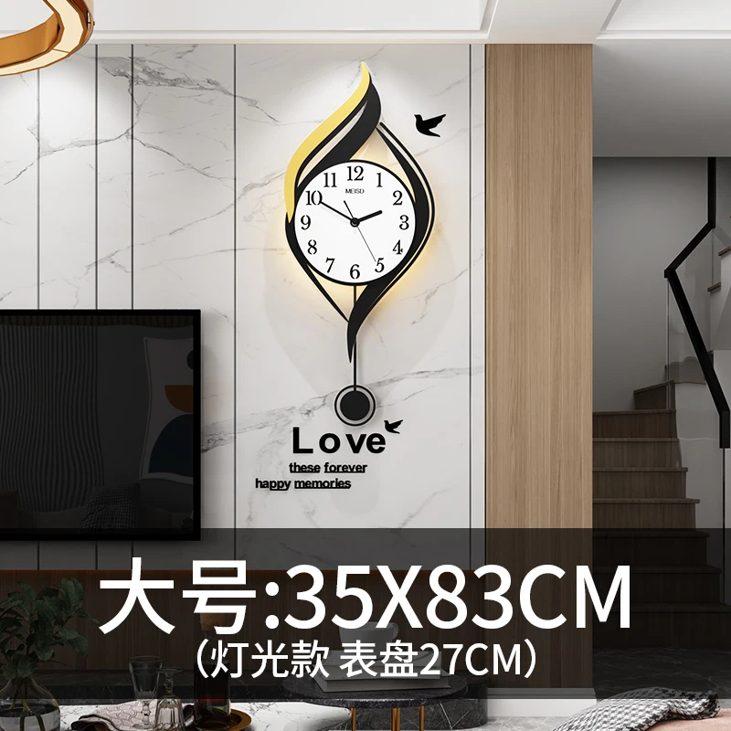 Classic Pendulum Hanging Wall Clock Modern Design Kitchen Decor Wall Clocks Metal Wall Art Horloge Living Room Decoration BI50WC
Classic Pendulum Hanging Wall Clock Modern Design Kitchen Decor Wall Clocks Metal Wall Art Horloge Living Room Decoration BI50WC