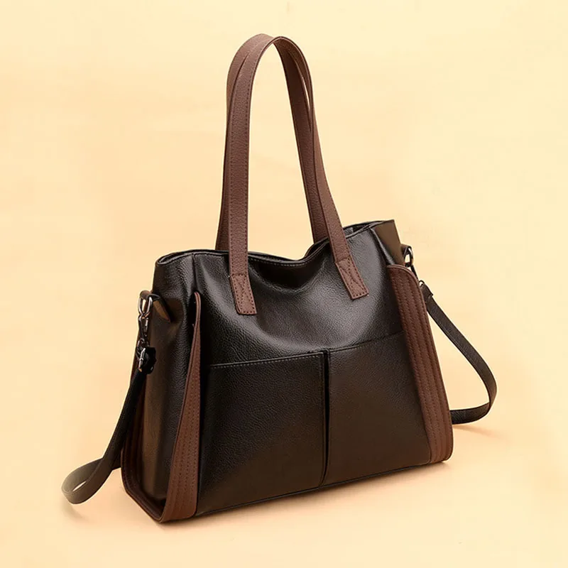 Big Bag 2020 fashion women pu leather handbag brief shoulder bag Vintage black large capacity luxury tote shopper bag designer
Big Bag 2020 fashion women pu leather handbag brief shoulder bag Vintage black large capacity luxury tote shopper bag designer