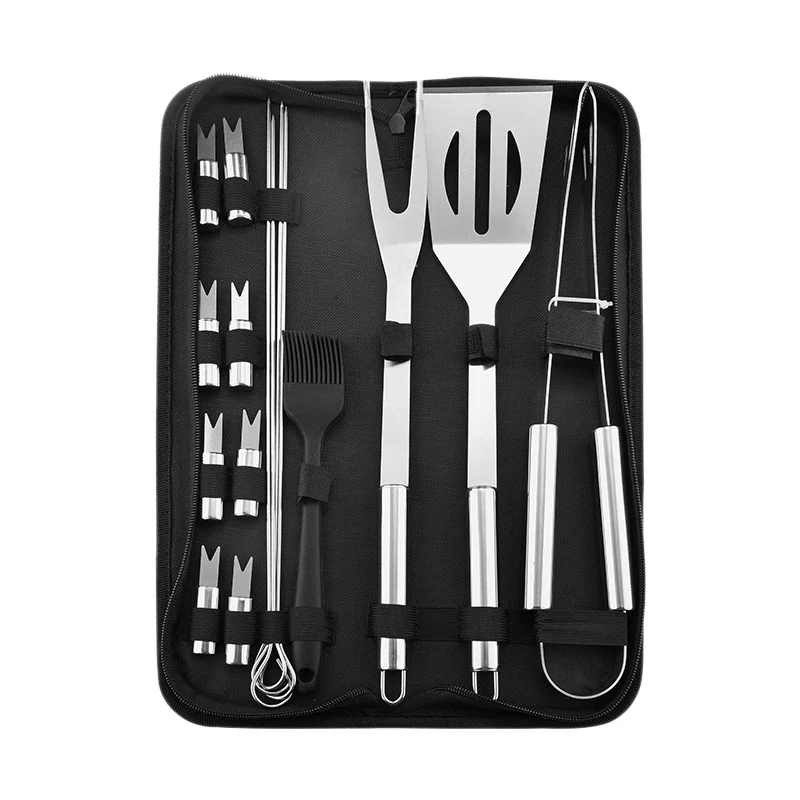 16 Pcs BBQ Grill Tool Set Home Outdoor Portable Bag Barbecue Tool Turner Brush Tong Needle Stainless Steel Grill Kit with Bag
16 Pcs BBQ Grill Tool Set Home Outdoor Portable Bag Barbecue Tool Turner Brush Tong Needle Stainless Steel Grill Kit with Bag
