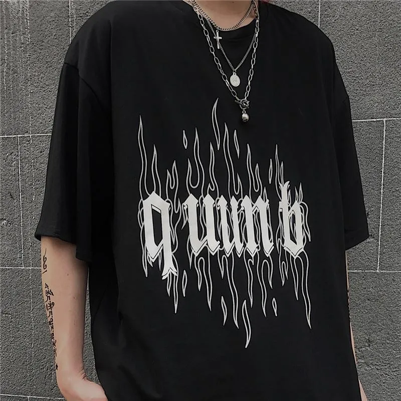 Flame Shirt Letter Print Tshirt Dark High Street Mens T Shirts White And Black Top Summer 2020 Streetwear Trending T-shirt
Flame Shirt Letter Print Tshirt Dark High Street Mens T Shirts White And Black Top Summer 2020 Streetwear Trending T-shirt