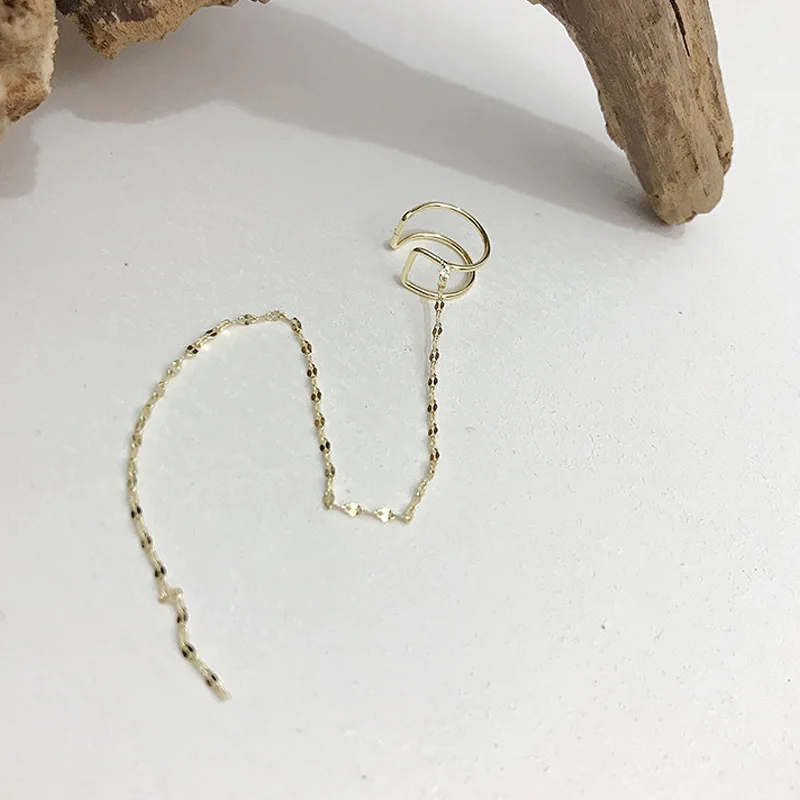 Fashion Korean Tassels Ear Cuff Earrings For Women Girls New Trendy Fake Piercing Ear Bone Clip Long Chain Earrings Jewelry Gift
Fashion Korean Tassels Ear Cuff Earrings For Women Girls New Trendy Fake Piercing Ear Bone Clip Long Chain Earrings Jewelry Gift