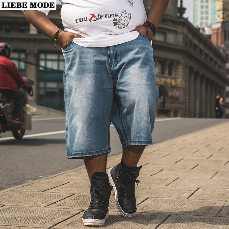 Mens Summer Hip Hop Loose Jeans Shorts Male Wide Leg Skateboard Baggy Short Pants Men Straight Baggy Denim Shorts Plus Size 46
Mens Summer Hip Hop Loose Jeans Shorts Male Wide Leg Skateboard Baggy Short Pants Men Straight Baggy Denim Shorts Plus Size 46