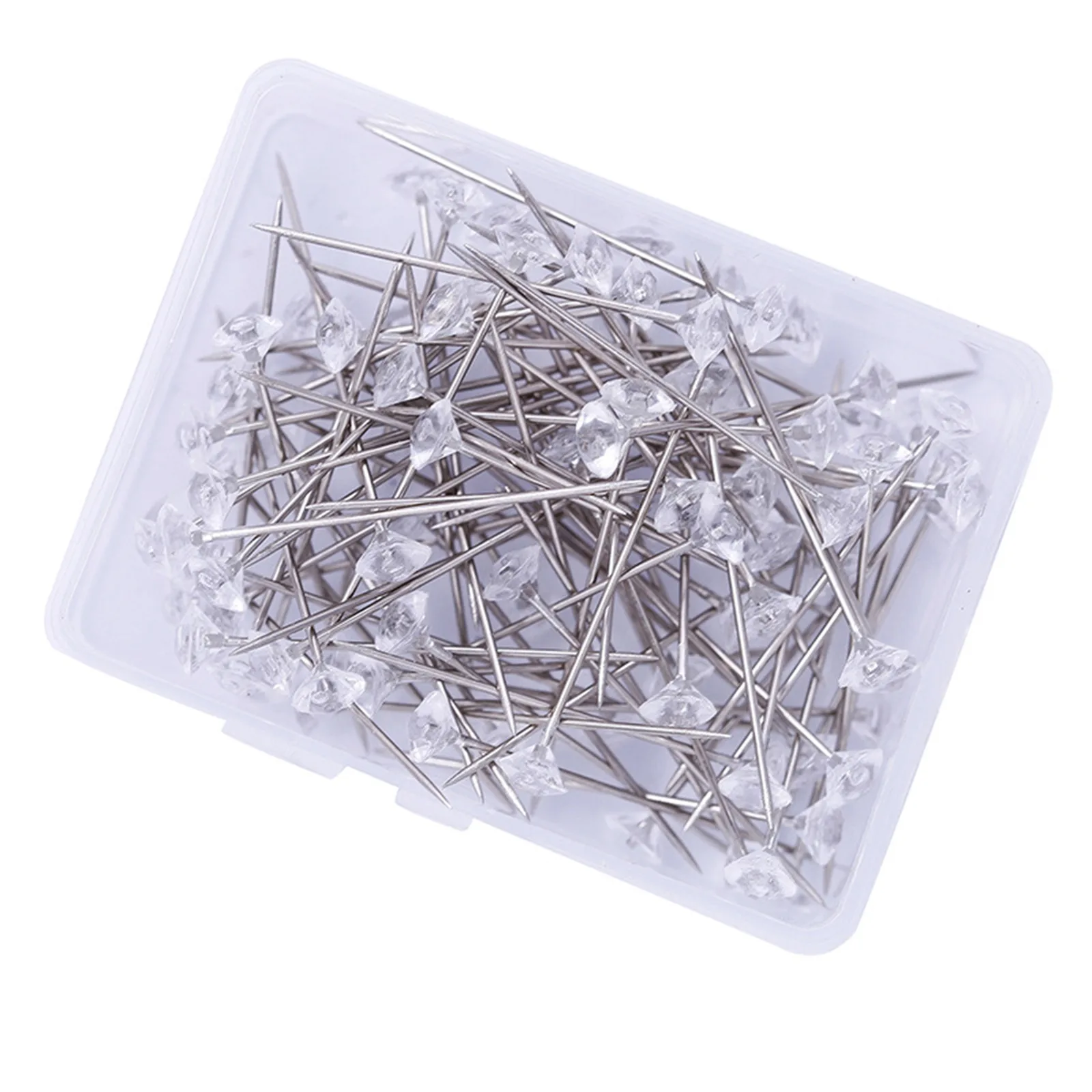 50Pcs Sewing Positioning DIY Craft Supplies Needle Sparkle Diamond Shape Silver Tone Transparent Push Pin Patchwork Dressmaking
50Pcs Sewing Positioning DIY Craft Supplies Needle Sparkle Diamond Shape Silver Tone Transparent Push Pin Patchwork Dressmaking