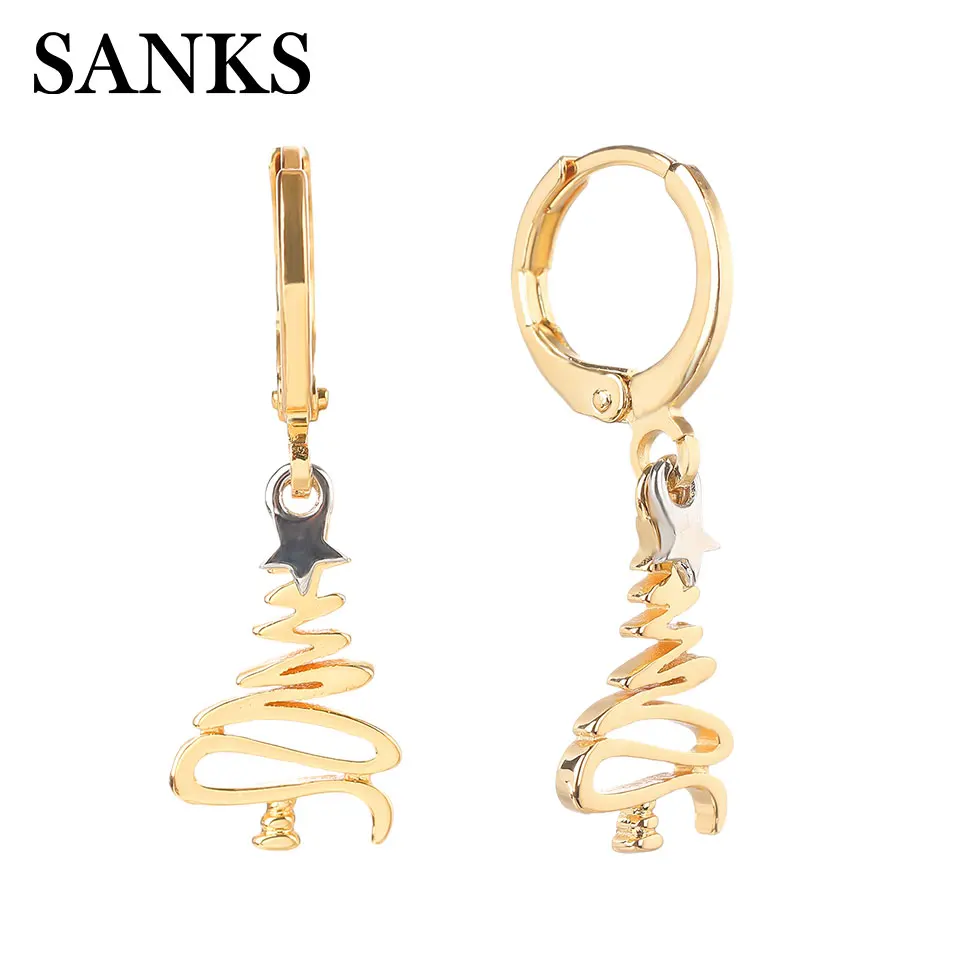 SANKS Trend Metal Star Christmas Tree Drop Earrings for Women Girl Xmas Gift Lovely Silver Gold Plated Hoop Earrings Accessories
SANKS Trend Metal Star Christmas Tree Drop Earrings for Women Girl Xmas Gift Lovely Silver Gold Plated Hoop Earrings Accessories