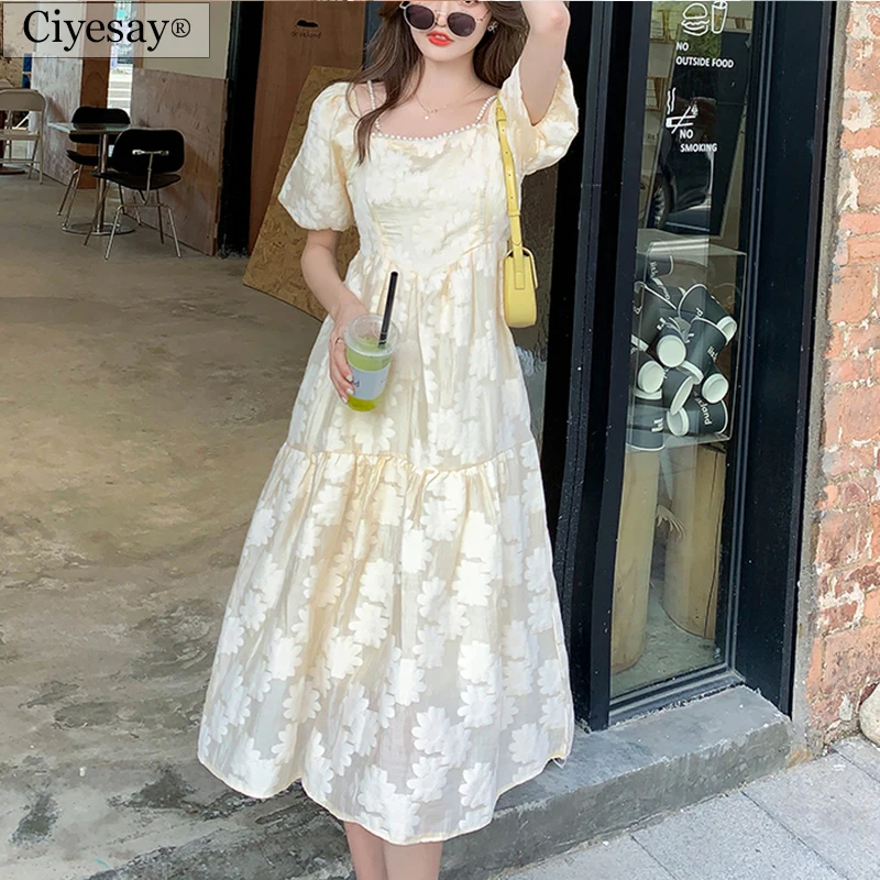 Ciyesay elegant dresses for women 2021 korean fashion casual dress female clothing floral dress long dress chiffon dress
Ciyesay elegant dresses for women 2021 korean fashion casual dress female clothing floral dress long dress chiffon dress