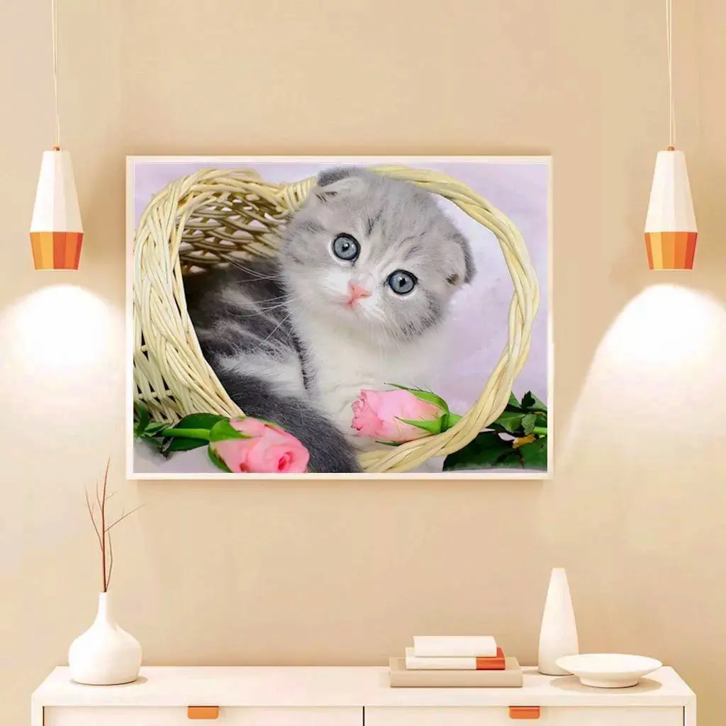 New 5D Handmade DIY Square Diamond Painting Animal "Kittens" Art Crafts Cross Sticker Diamond Embroidery Home Decoration Gift
New 5D Handmade DIY Square Diamond Painting Animal "Kittens" Art Crafts Cross Sticker Diamond Embroidery Home Decoration Gift