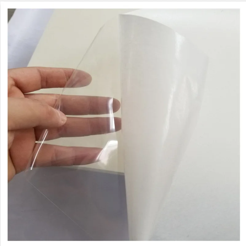 

10 шт./лот самоклеящаяся ПЭТ прозрачная наклейка бумага для печати A4 водонепроницаемая для струйного/лазерного принтера для этикеток и накл...