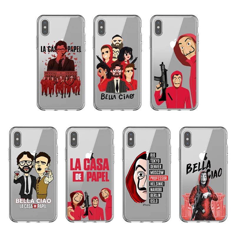 Испанский ТВ серии La Каса де papel Мягкий Силиконовый ТПУ чехол для телефона iPhone 11 Pro