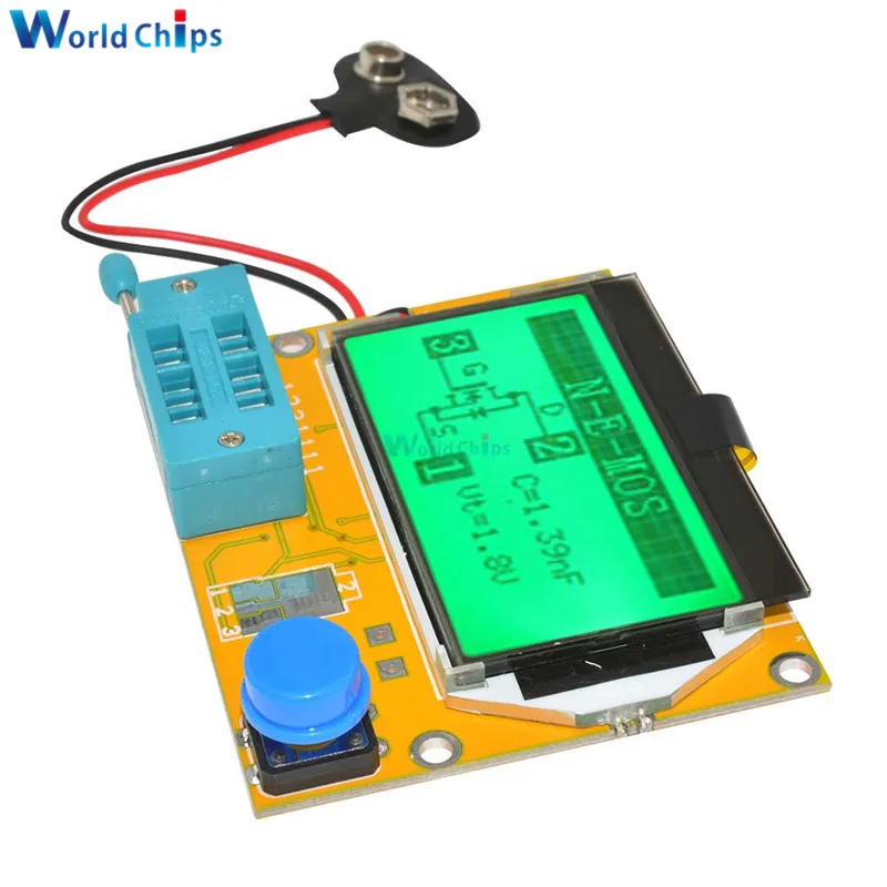 Цифровой тестер транзисторов Mega328 M328 LCR-T4 12846 ЖК-дисплей измеритель фоновой подсветки диодный Триод измеритель емкости MOS/PNP/NPN L/C/R
Цифровой тестер транзисторов Mega328 M328 LCR-T4 12846 ЖК-дисплей измеритель фоновой подсветки диодный Триод измеритель емкости MOS/PNP/NPN L/C/R