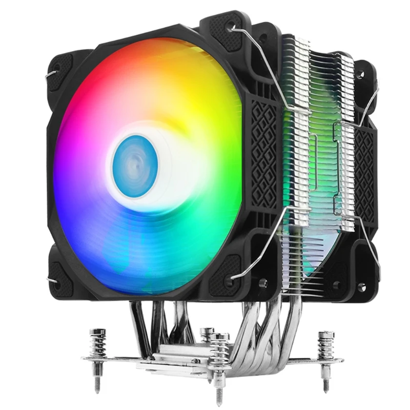CPU Cooler Colorful RGB Chassis Radiator 6 Heatpipes CPU Air Cooler 12V 4Pin PWM Fan Air Cooling for intel/amd/LGA 775
CPU Cooler Colorful RGB Chassis Radiator 6 Heatpipes CPU Air Cooler 12V 4Pin PWM Fan Air Cooling for intel/amd/LGA 775