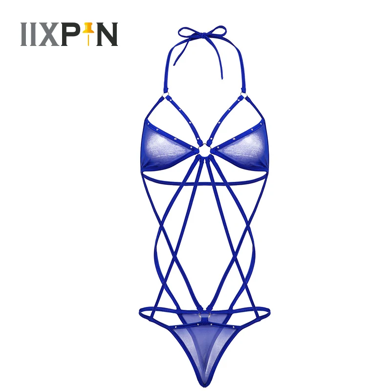 Women Erotic Lingerie See Through Sheer Mesh Sexy Bodysuit Lingerie Halter Neck Strappy Thong Leotard Bodysuit Sexy Nightwear
Women Erotic Lingerie See Through Sheer Mesh Sexy Bodysuit Lingerie Halter Neck Strappy Thong Leotard Bodysuit Sexy Nightwear