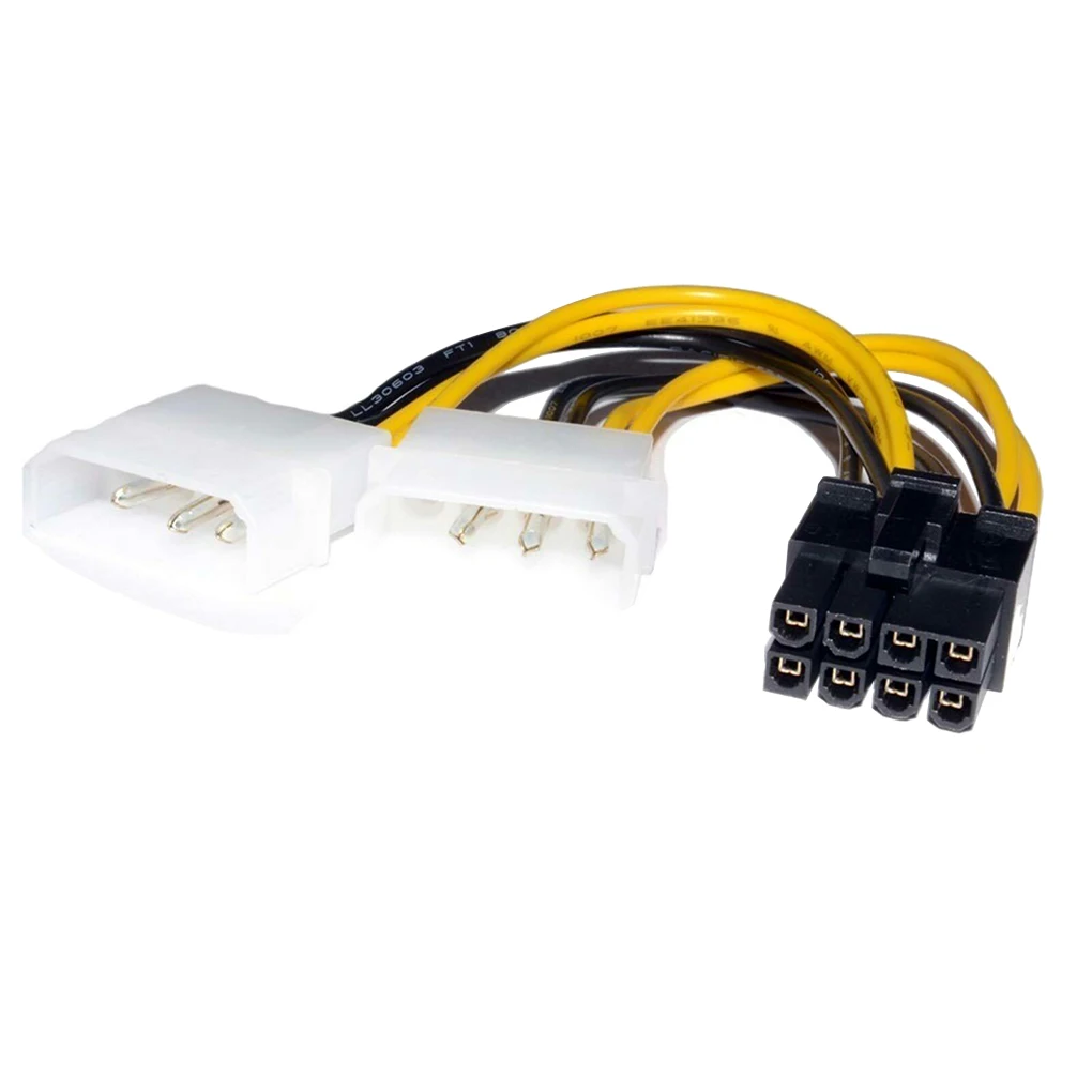 High Quality Dual 4pin to 8pin Adapter Cable PCI-E Power Supply Adapter Cable Graphic Card 180W Power Cord New
High Quality Dual 4pin to 8pin Adapter Cable PCI-E Power Supply Adapter Cable Graphic Card 180W Power Cord New