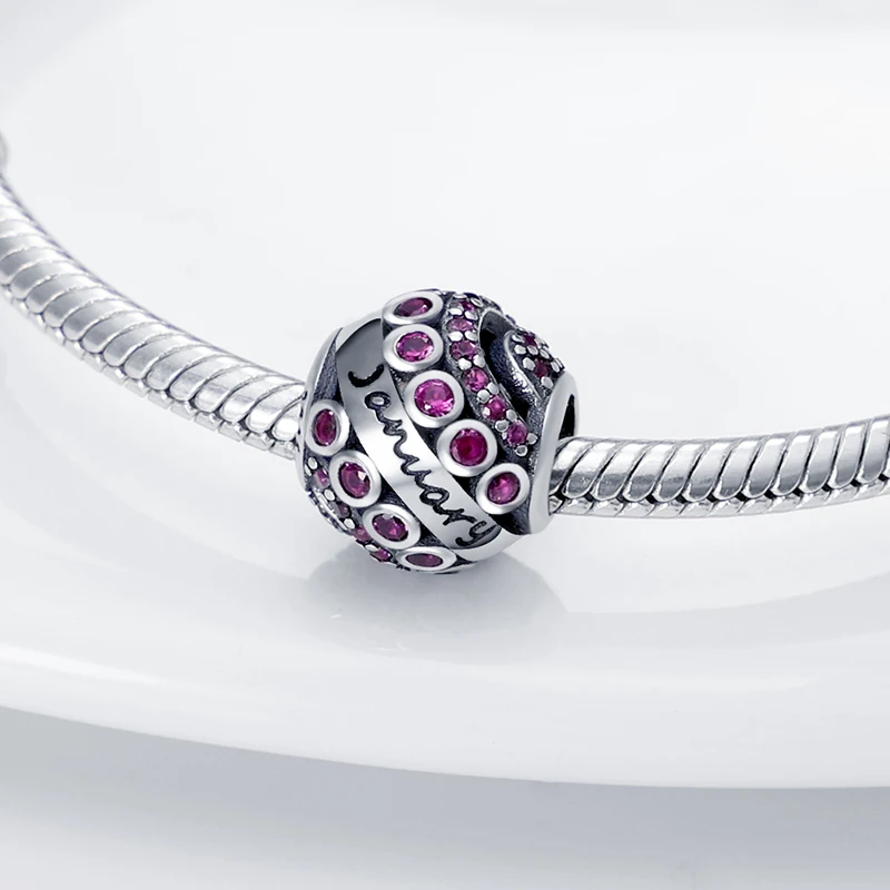 HOT SALE Trend 925 Sterling Silver January Birthstone Dangle Charm Beads Fit Original Pandora Bracelet Pendant Necklace Jewelry
HOT SALE Trend 925 Sterling Silver January Birthstone Dangle Charm Beads Fit Original Pandora Bracelet Pendant Necklace Jewelry