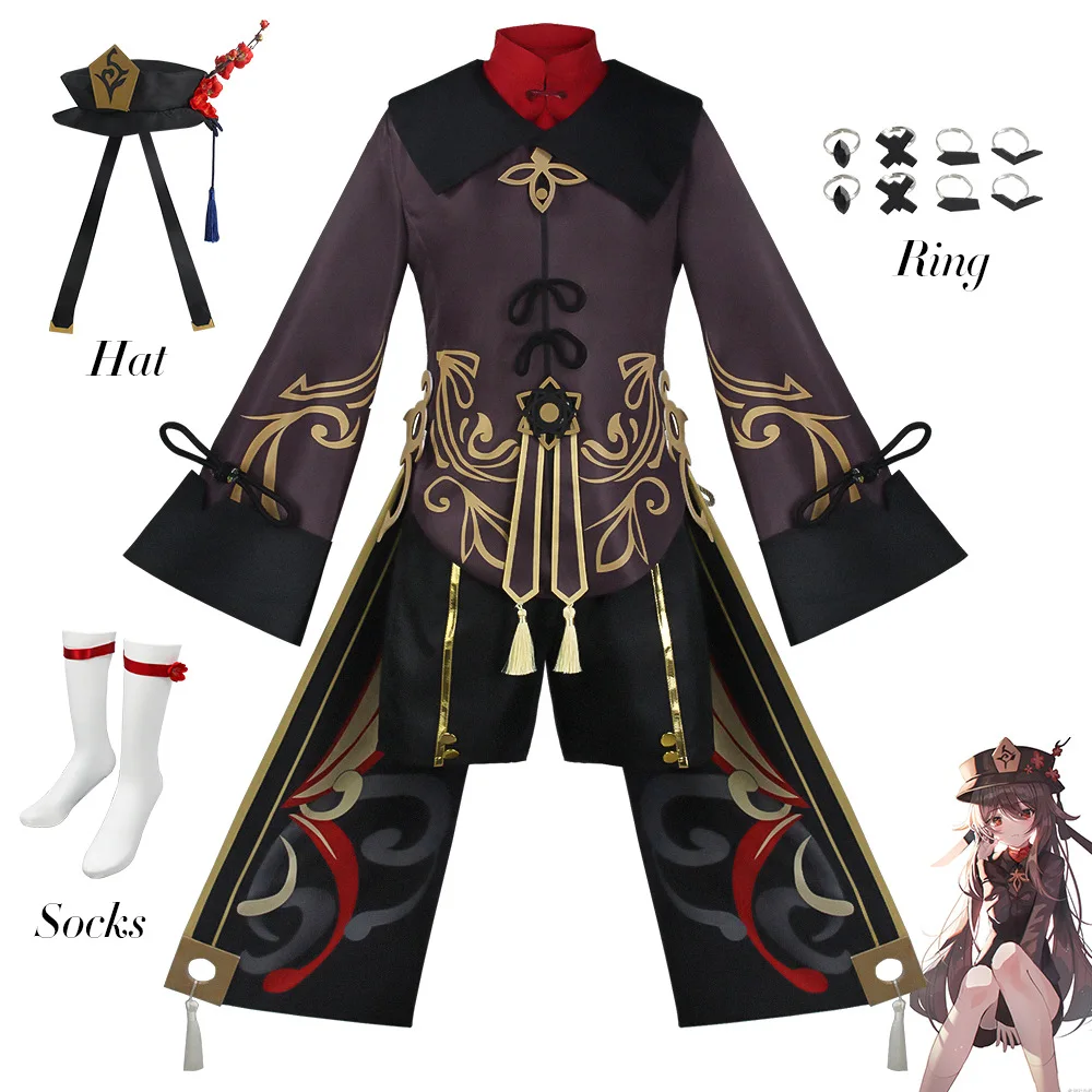 Game Genshin Impact Hutao Cosplay Costume Uniform Wigs Cosplay Anime Hu Tao Dress Chinese Style Halloween Costumes Gifts suits
Game Genshin Impact Hutao Cosplay Costume Uniform Wigs Cosplay Anime Hu Tao Dress Chinese Style Halloween Costumes Gifts suits