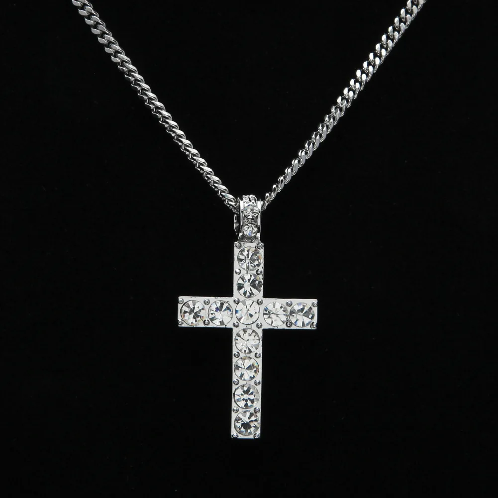 European And American Hip-Hop Men Classic Cross Pendant Set With Diamond Cross Necklace
European And American Hip-Hop Men Classic Cross Pendant Set With Diamond Cross Necklace