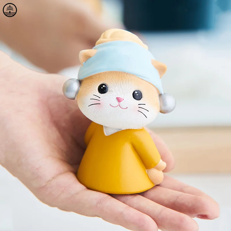 Cartoon Resin Cute Cat Statue Living Room Decoration Accessories Sculpture Modern Art For Home Decor Indoor Figurines A3621
Cartoon Resin Cute Cat Statue Living Room Decoration Accessories Sculpture Modern Art For Home Decor Indoor Figurines A3621