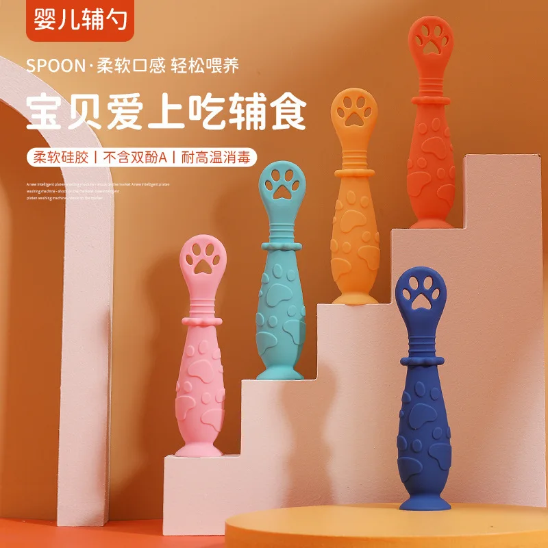 Baby 2Pcs/Set Feeding Spoon Newborn Infant Silicone Rice Cereal Training Spoon Safety Tool for Toddler Dinnerware Sucker Utensil
Baby 2Pcs/Set Feeding Spoon Newborn Infant Silicone Rice Cereal Training Spoon Safety Tool for Toddler Dinnerware Sucker Utensil