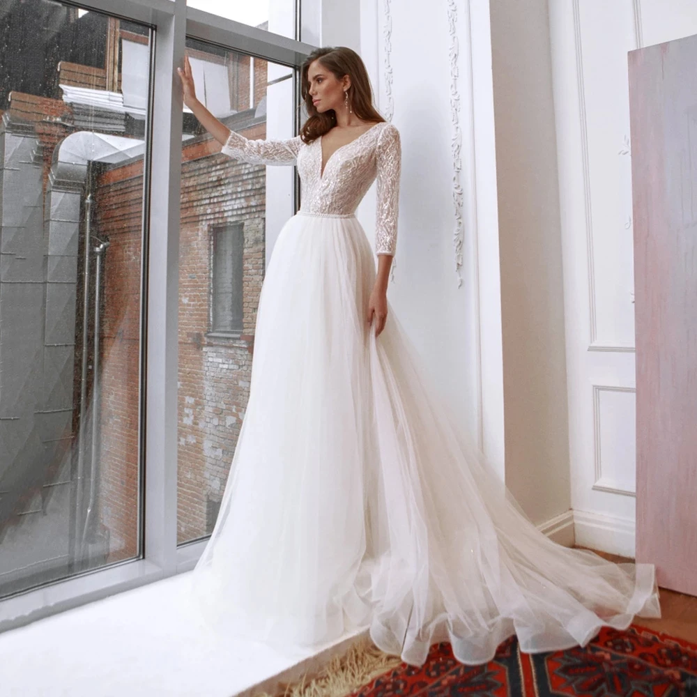 Luxury Wedding Dress White V-Neck Floor-Length CRYSTAL Backless A-LINE Wedding Party De Fiesta Robe De Soiree
Luxury Wedding Dress White V-Neck Floor-Length CRYSTAL Backless A-LINE Wedding Party De Fiesta Robe De Soiree