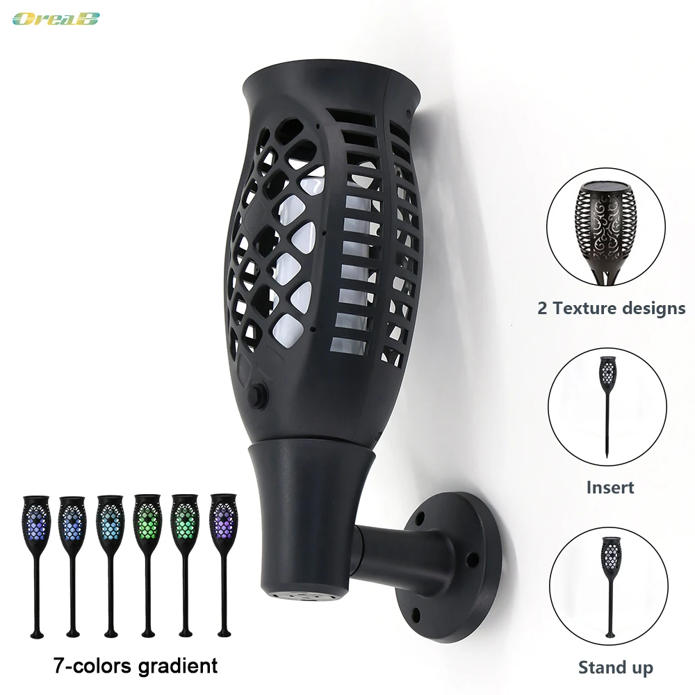 Oreab 96 Led Flickering Solar Flame Lamp Torch Outdoor Ip65 Waterproof Garden Solar Flame Wall Light 2 In 1 Russian Delivery 
Oreab 96 Led Flickering Solar Flame Lamp Torch Outdoor Ip65 Waterproof Garden Solar Flame Wall Light 2 In 1 Russian Delivery