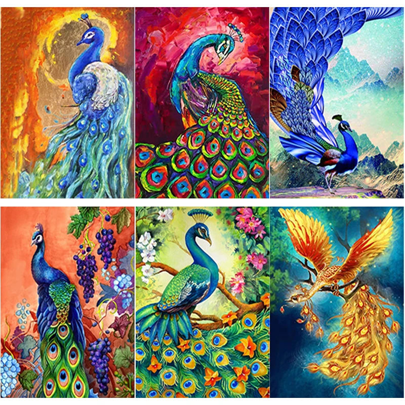New 5D DIY Diamond Painting Animal Cross StitchPeacock Diamond Embroidery Full Square Round Drill Crafts Home Decor Manual Gift
New 5D DIY Diamond Painting Animal Cross StitchPeacock Diamond Embroidery Full Square Round Drill Crafts Home Decor Manual Gift