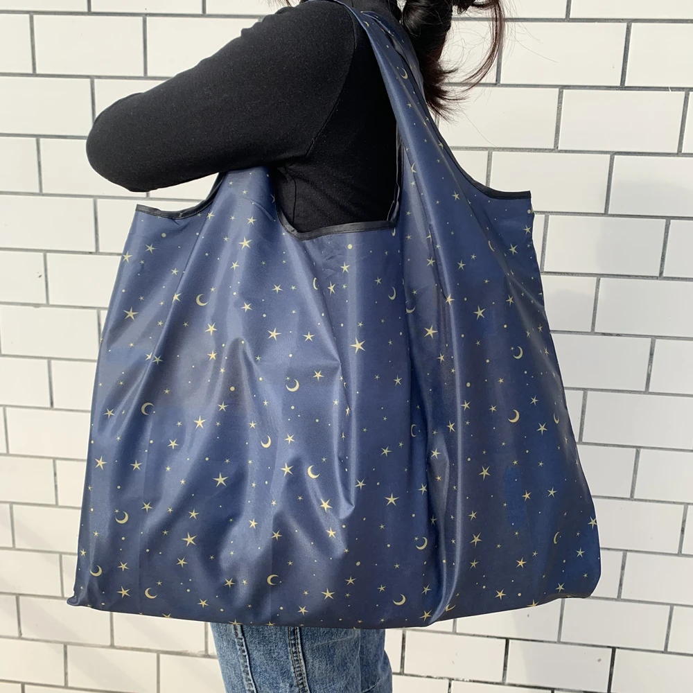 BIG Eco-Friendly Folding Shopping Bag Reusable Portable Shoulder Handbag for Travel Grocery Fashion Pocket Tote Bags
BIG Eco-Friendly Folding Shopping Bag Reusable Portable Shoulder Handbag for Travel Grocery Fashion Pocket Tote Bags