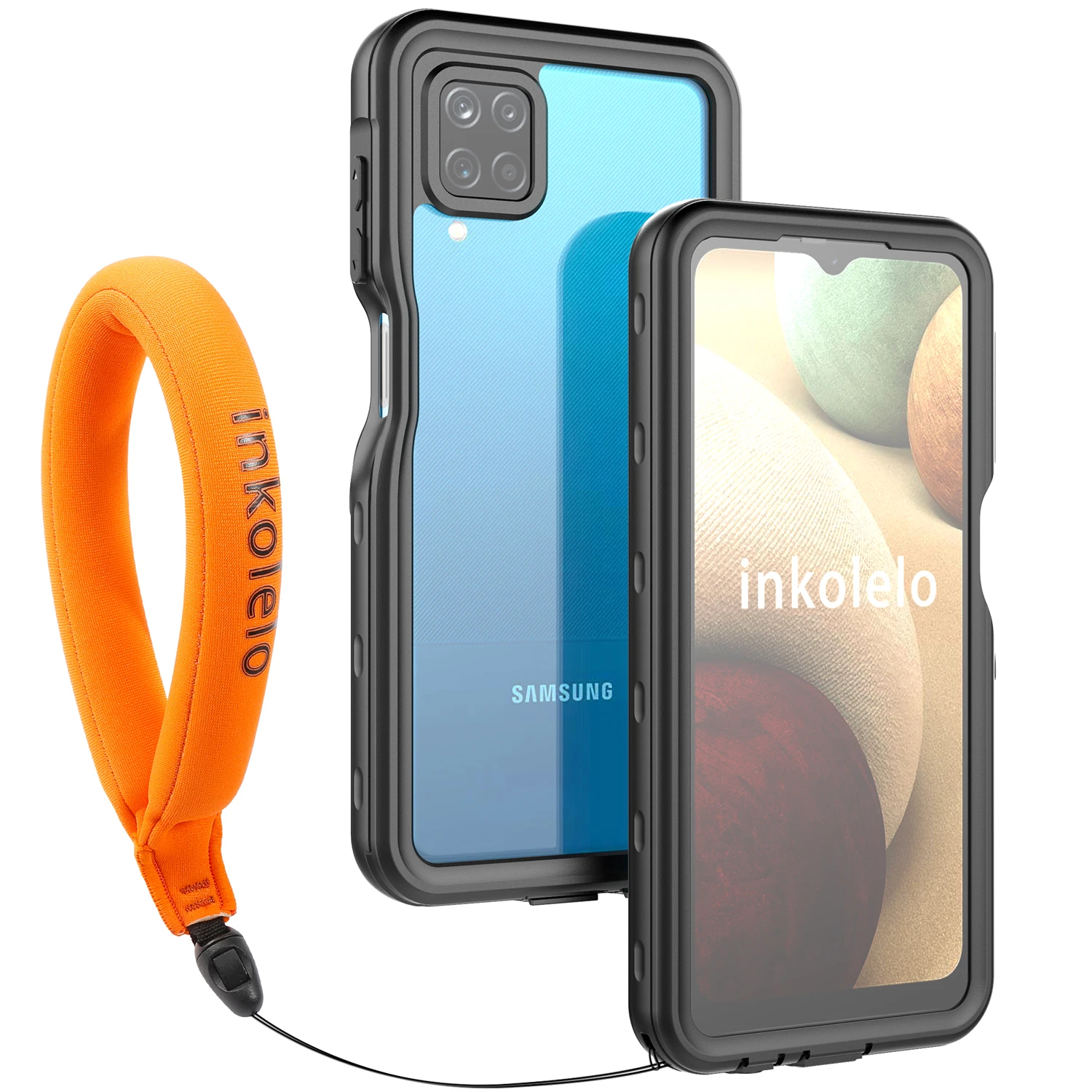 Inkolelo Samsung Galaxy A12 Waterproof Case Built-in Screen IP68 Full Sealed Shockproof Cover for Swimming Diving Black
Inkolelo Samsung Galaxy A12 Waterproof Case Built-in Screen IP68 Full Sealed Shockproof Cover for Swimming Diving Black
