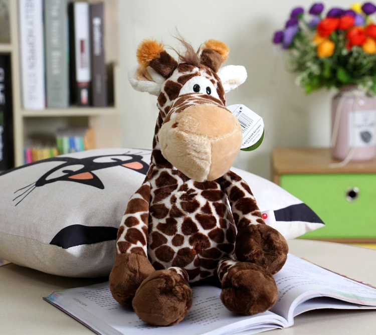 

lovely jungle animal cartoon giraffe Plush Toy about 35cm soft doll kids toy Birthday gift w0185