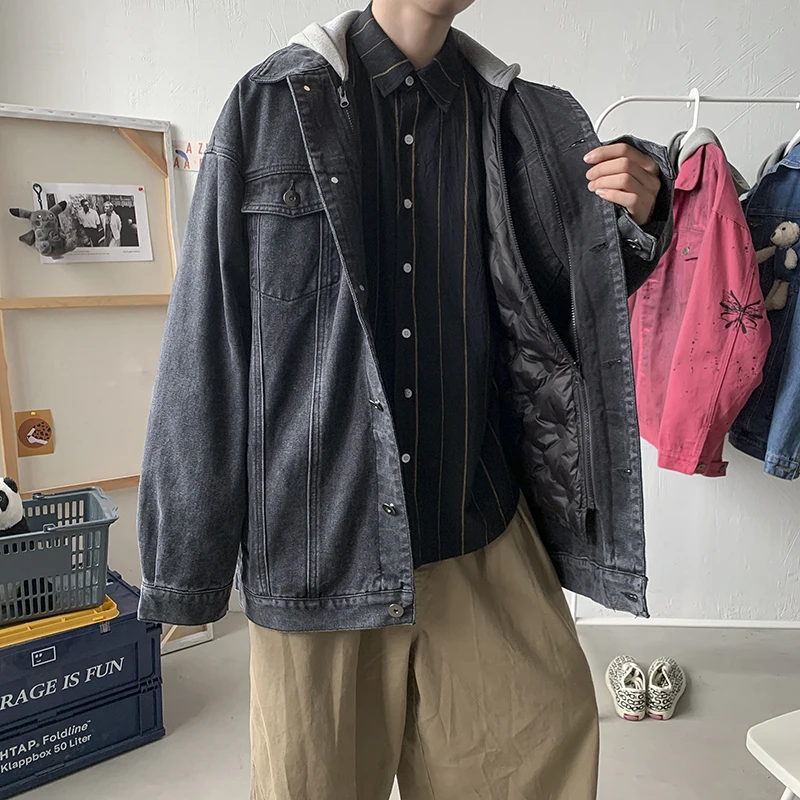 Winter Men Coats Down Cotton 90% White Duck Denim Hooded Jackets Dark Hip Hop Men Clothing Japan Style Brand Design Streetwear
Winter Men Coats Down Cotton 90% White Duck Denim Hooded Jackets Dark Hip Hop Men Clothing Japan Style Brand Design Streetwear