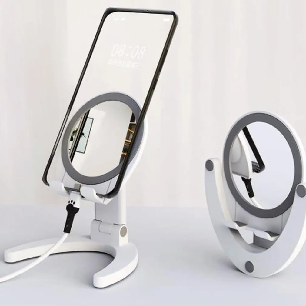 Creative Desktop Vanity Mirror Portable Portable Foldable Desktop Vanity Mirror Shelf Mobile Phone Stand Mirror
Creative Desktop Vanity Mirror Portable Portable Foldable Desktop Vanity Mirror Shelf Mobile Phone Stand Mirror