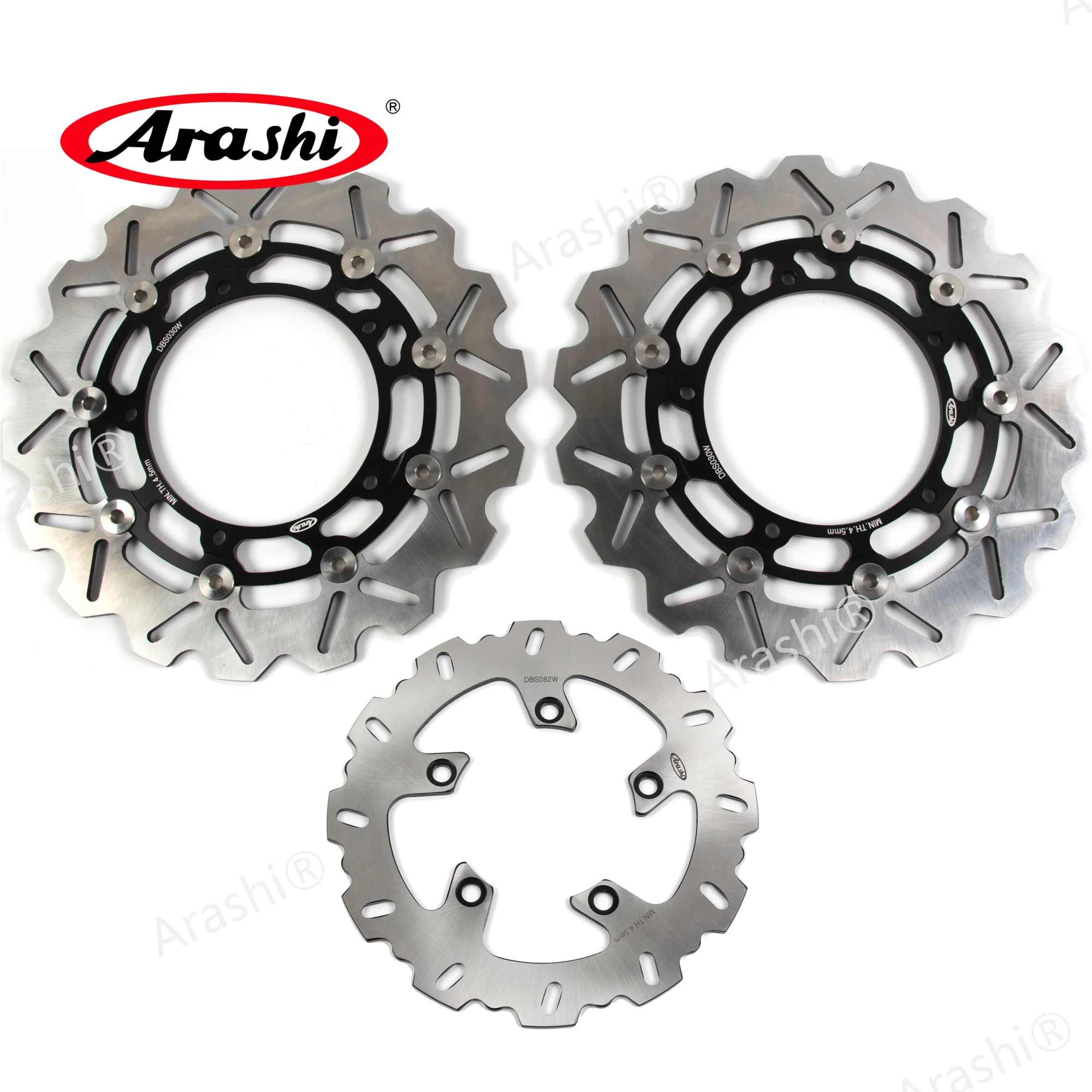 

Arashi 1 Set For YAMAHA FZ6 600 2004-2008 CNC Floating Front Rear Brake Disc Disks Rotors FZ-6 600cc 2004 2005 2006 2007 2008