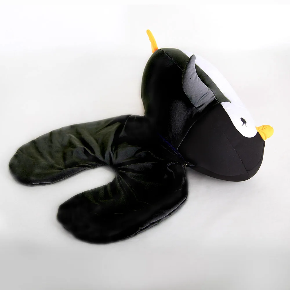 

Deformable U-shape Neck Pillows Penguins Throw Pillow Office Nap Desktop Pad cushion Neck Supporter Seat Cushion Headrest