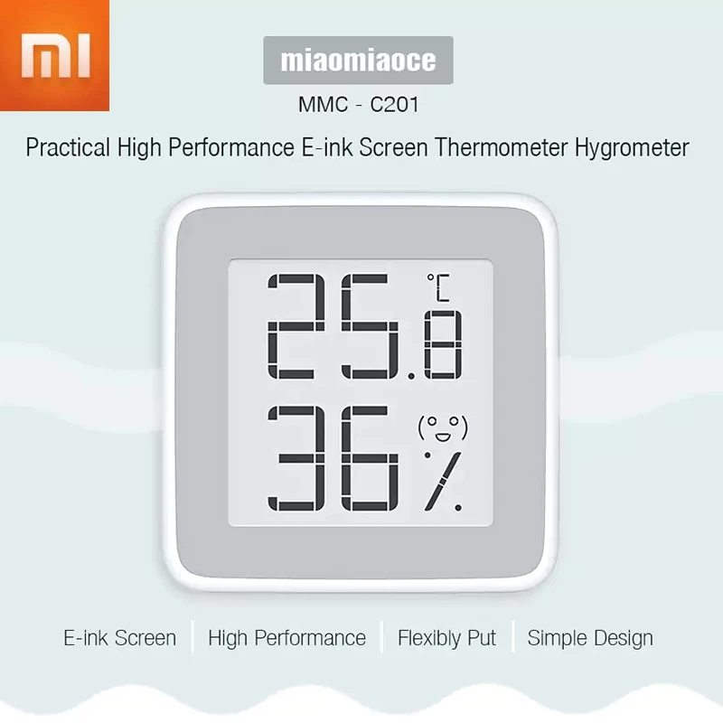 Высокоточный термометр Xiaomi MiaoMiaoCe E-Link, цифровой измеритель влажности, датчик температуры и влажности с ЖК-экраном, умный дом
Высокоточный термометр Xiaomi MiaoMiaoCe E-Link, цифровой измеритель влажности, датчик температуры и влажности с ЖК-экраном, умный дом