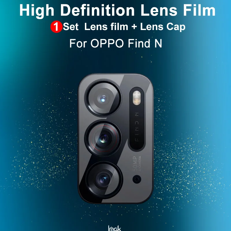 Для OPPO Find N пленка для объектива камеры IMAK прозрачная устойчивая к истиранию