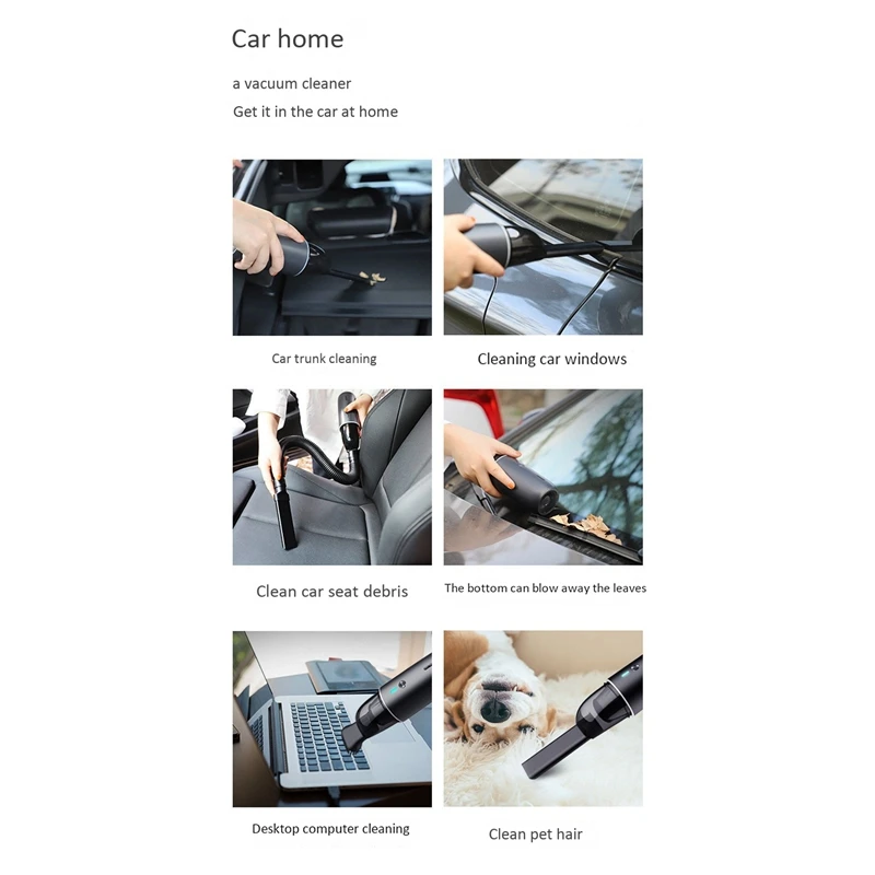 Portable Car Vacuum Cleaner Cordless Handheld Auto Vacuum 4000Pa Suction for Home Desktop Mini Cleaning Vacuum Cleaner
Portable Car Vacuum Cleaner Cordless Handheld Auto Vacuum 4000Pa Suction for Home Desktop Mini Cleaning Vacuum Cleaner