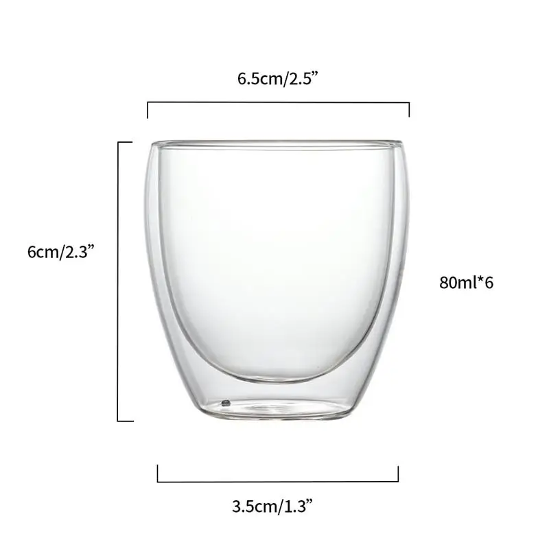 4/6Pcs Heat-Resistant Double Wall Glass Cup Beer Espresso Coffee Cup Set Handmade Beer Mug Tea Glass Whiskey Glass Cup Drinkware
4/6Pcs Heat-Resistant Double Wall Glass Cup Beer Espresso Coffee Cup Set Handmade Beer Mug Tea Glass Whiskey Glass Cup Drinkware