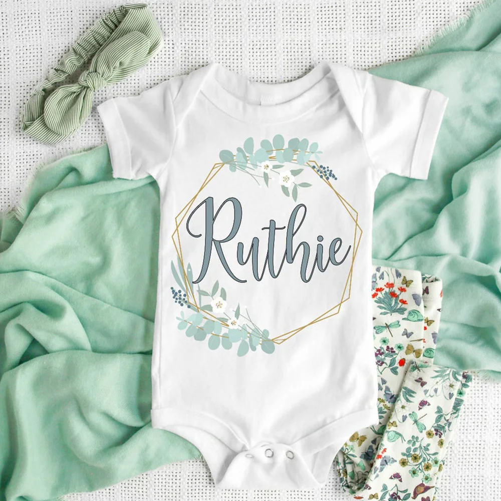Custom flower girl Baby's Name personalized Newborn baby shower gift Baby t Shirt coming home outfits,newborn gift
Custom flower girl Baby's Name personalized Newborn baby shower gift Baby t Shirt coming home outfits,newborn gift